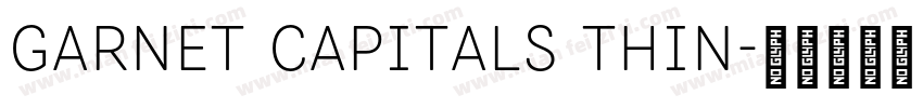 Garnet Capitals Thin字体转换